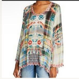 Johnny Was Dinah Plaid Tunic